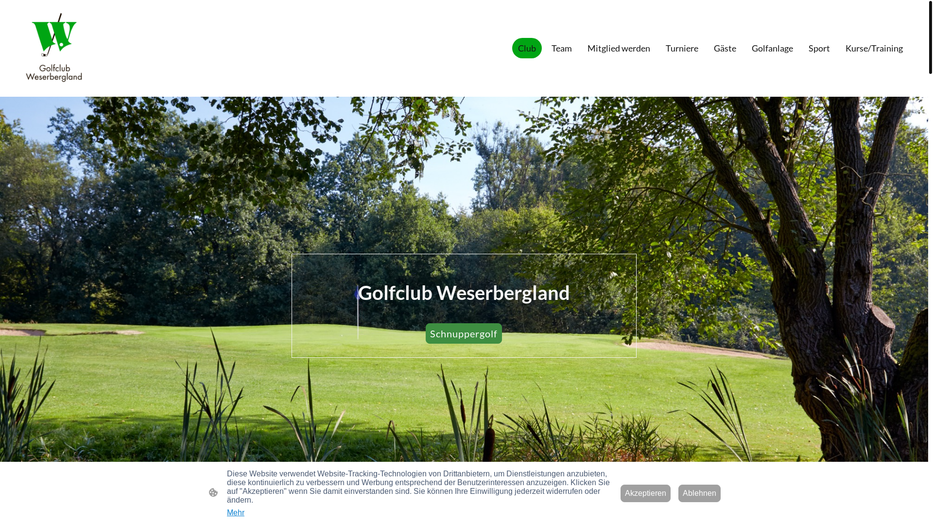 website screenshot of https://gc-weserbergland.de/