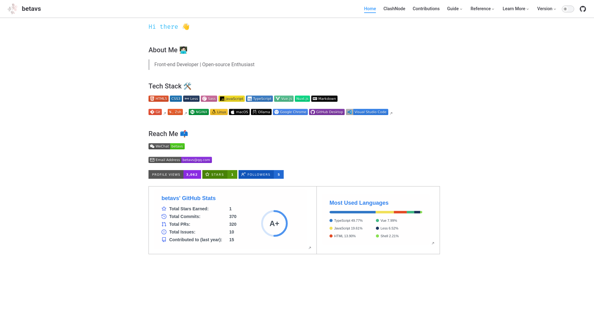 website screenshot of https://vslook.pages.dev/