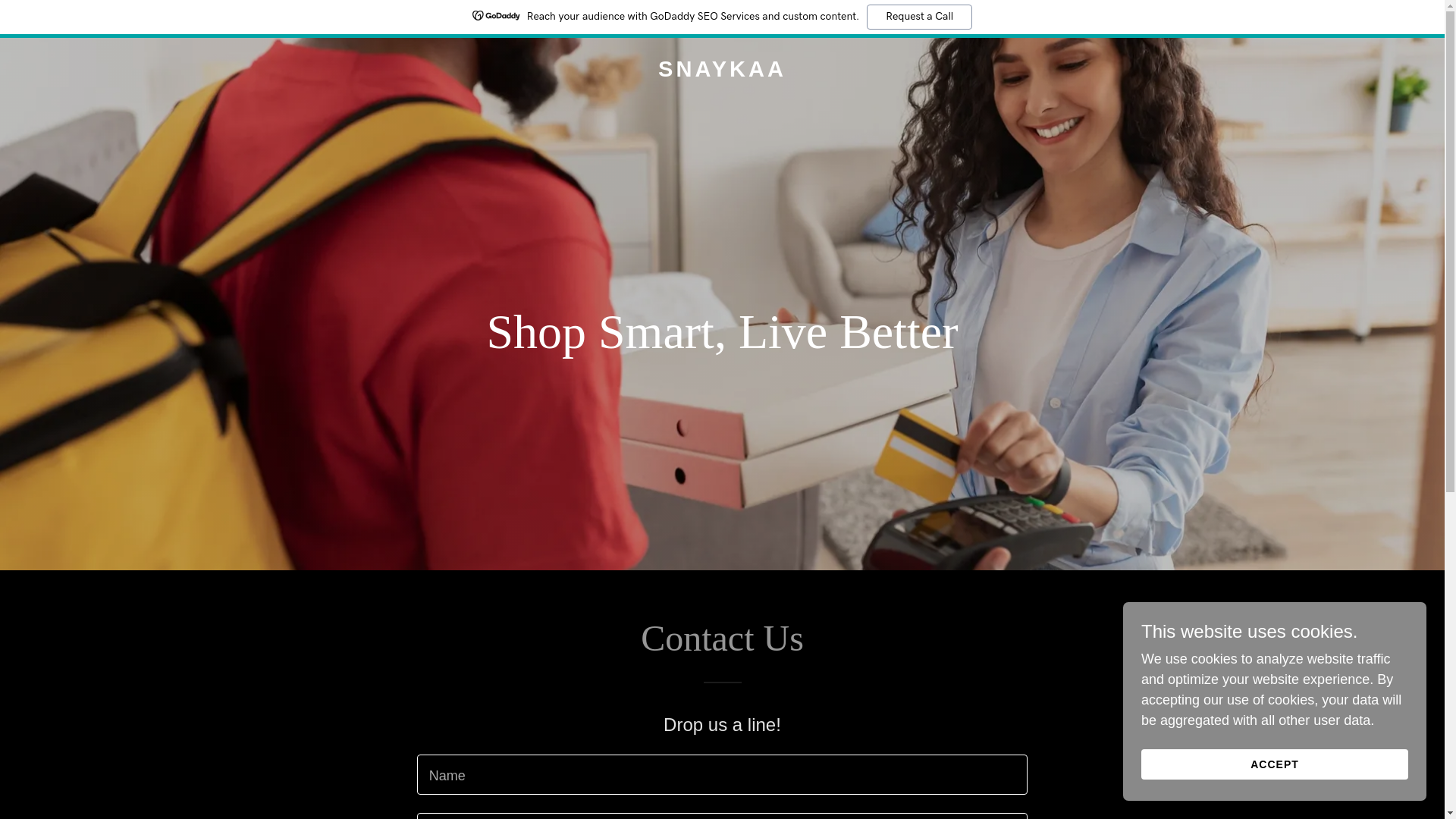 website screenshot of https://snaykaa.com/