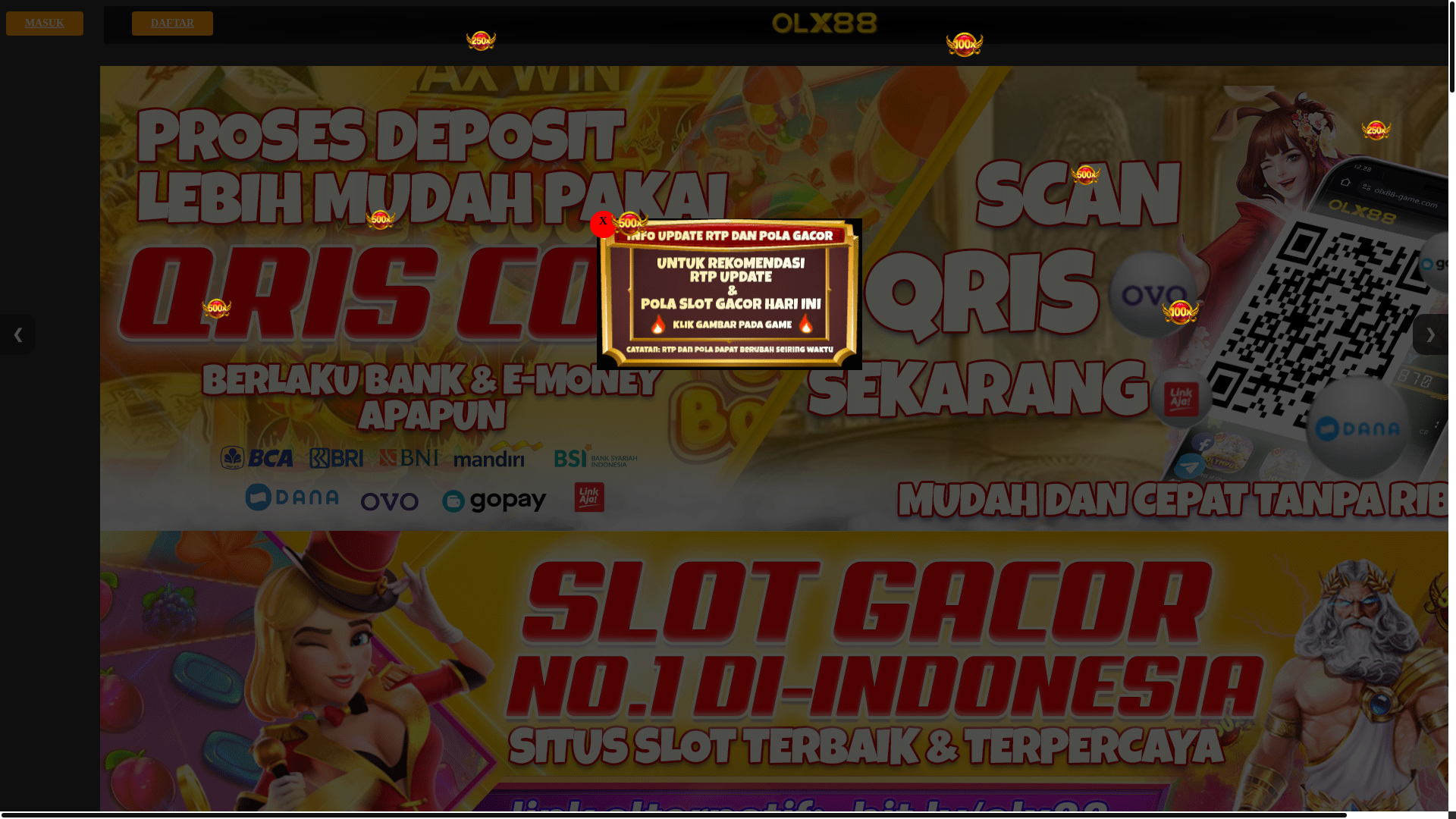 website screenshot of https://rtpgacorhariini.top/