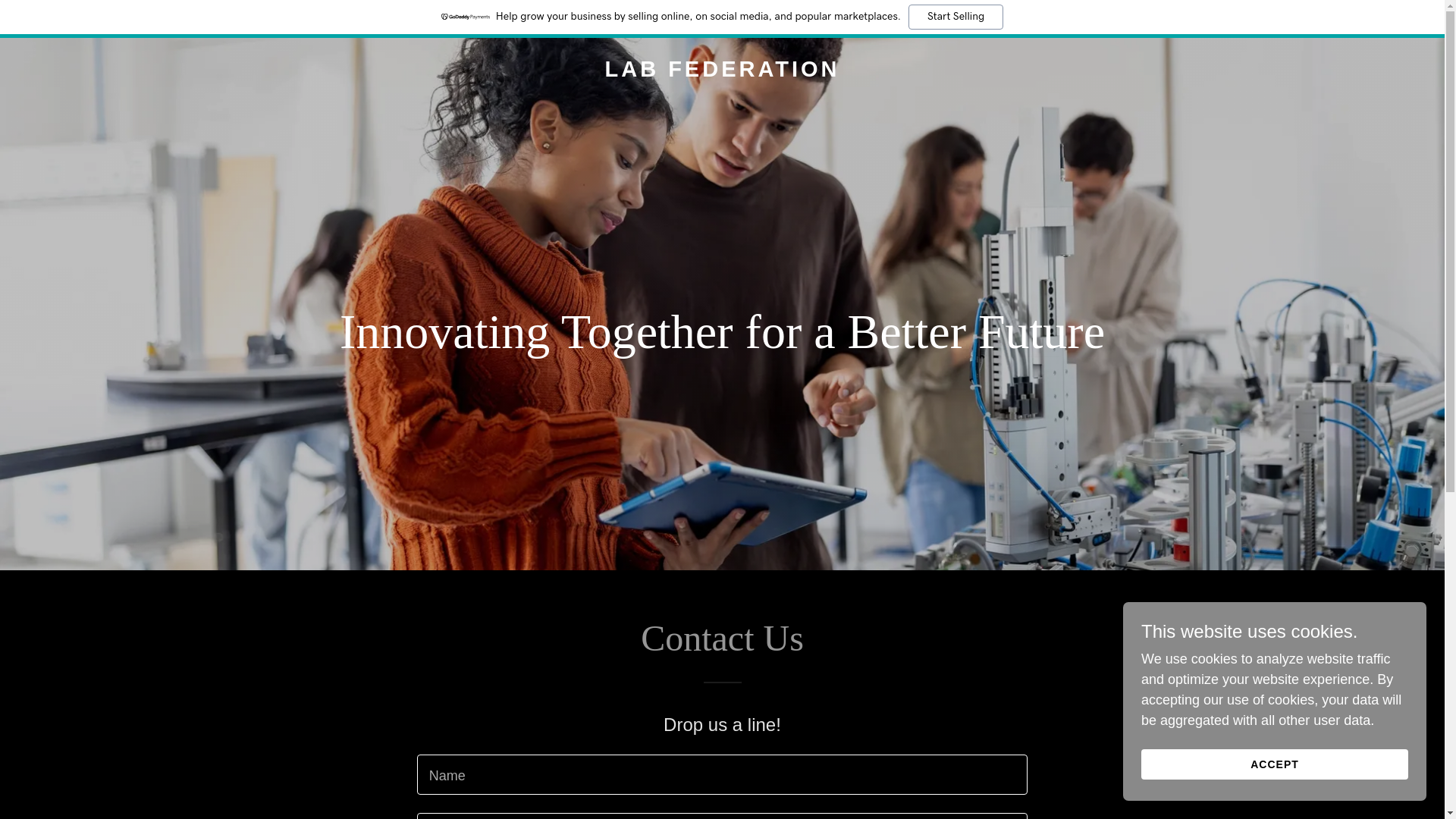 website screenshot of https://labfederation.com/