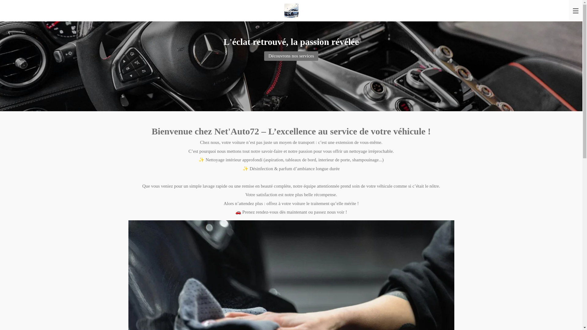 website screenshot of https://netauto72.fr/