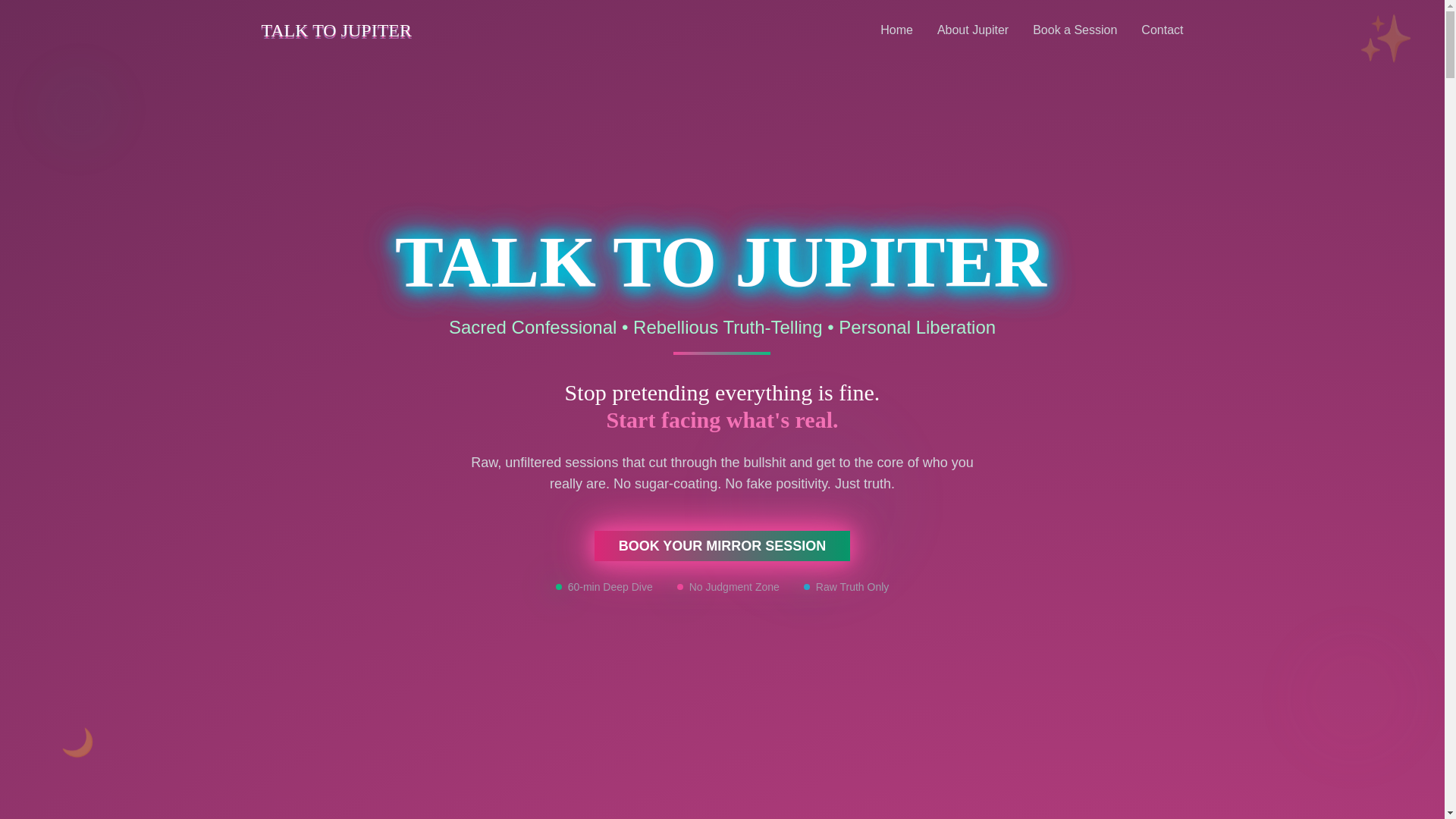 website screenshot of https://talk2jupiter.com/