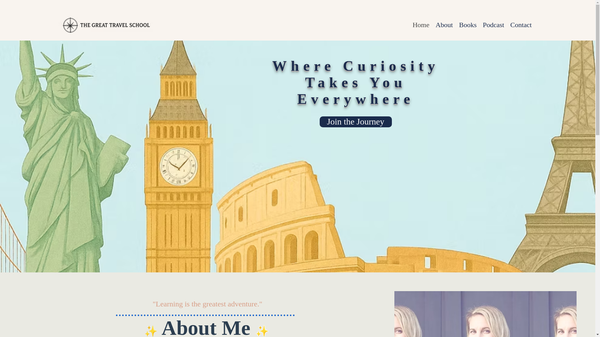 website screenshot of https://thegreattravelschool.org/