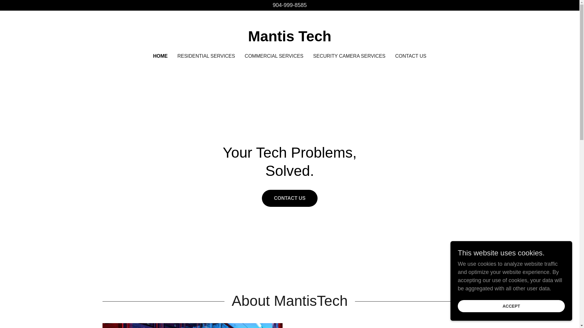 website screenshot of https://mantistech.org/