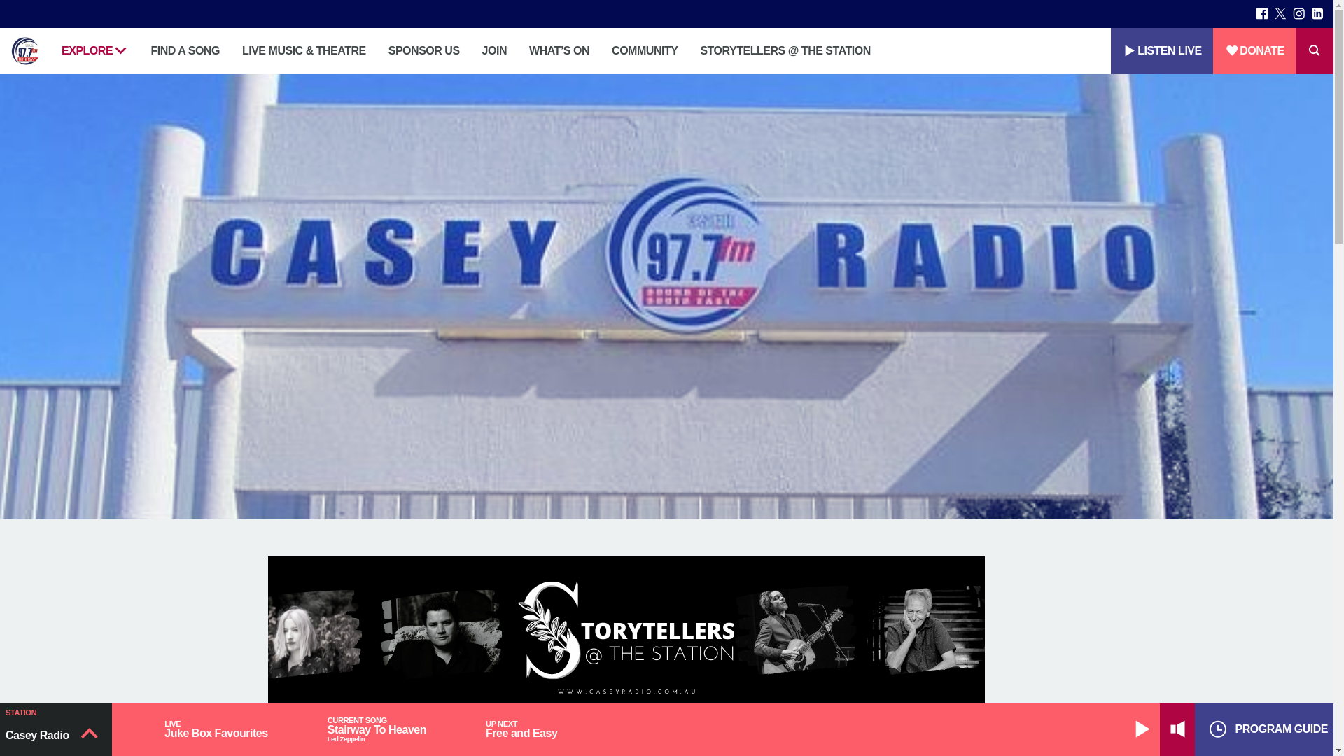 website screenshot of https://caseyradio.online/