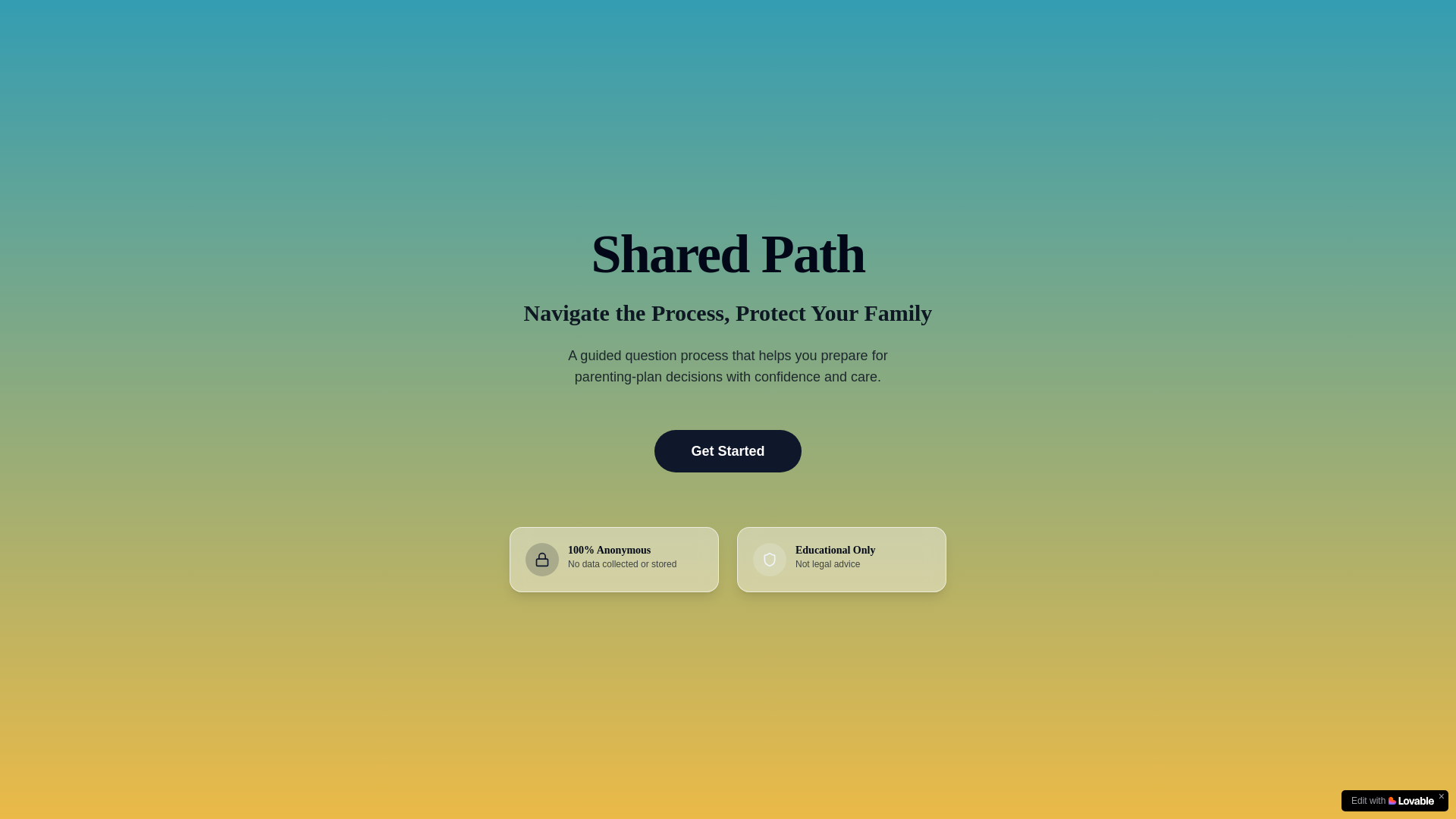 website screenshot of https://shared-path.org/