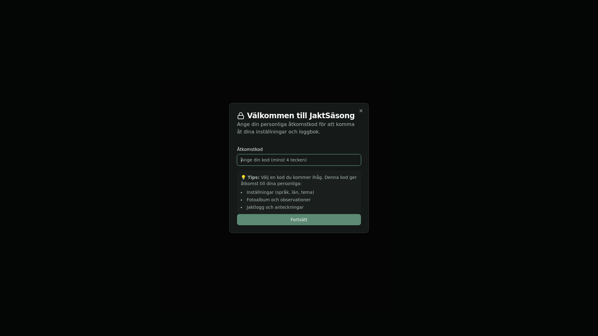website screenshot of https://xn--jaktssong-z2a.se/