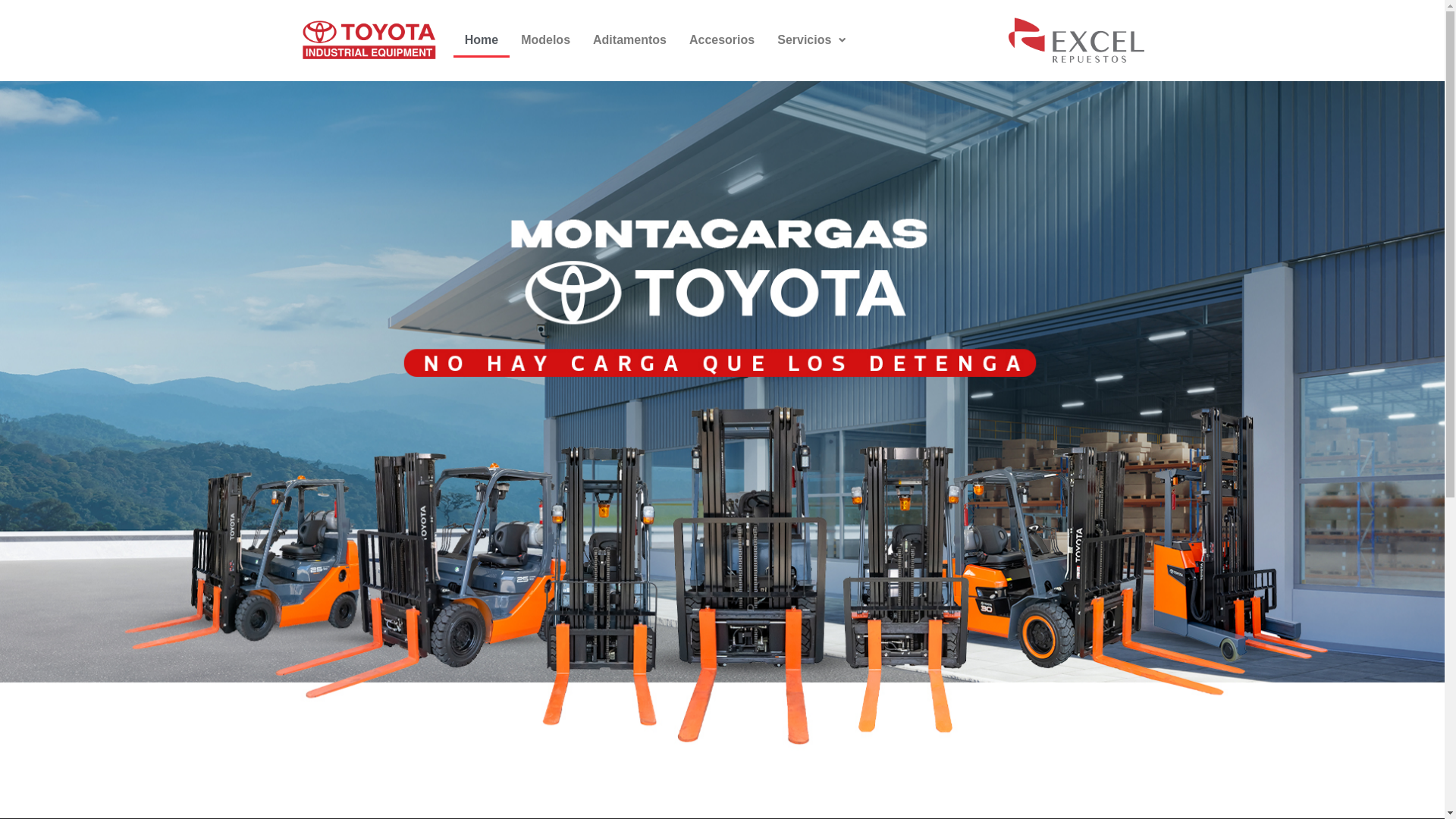 website screenshot of https://montacargastoyota.com.sv/