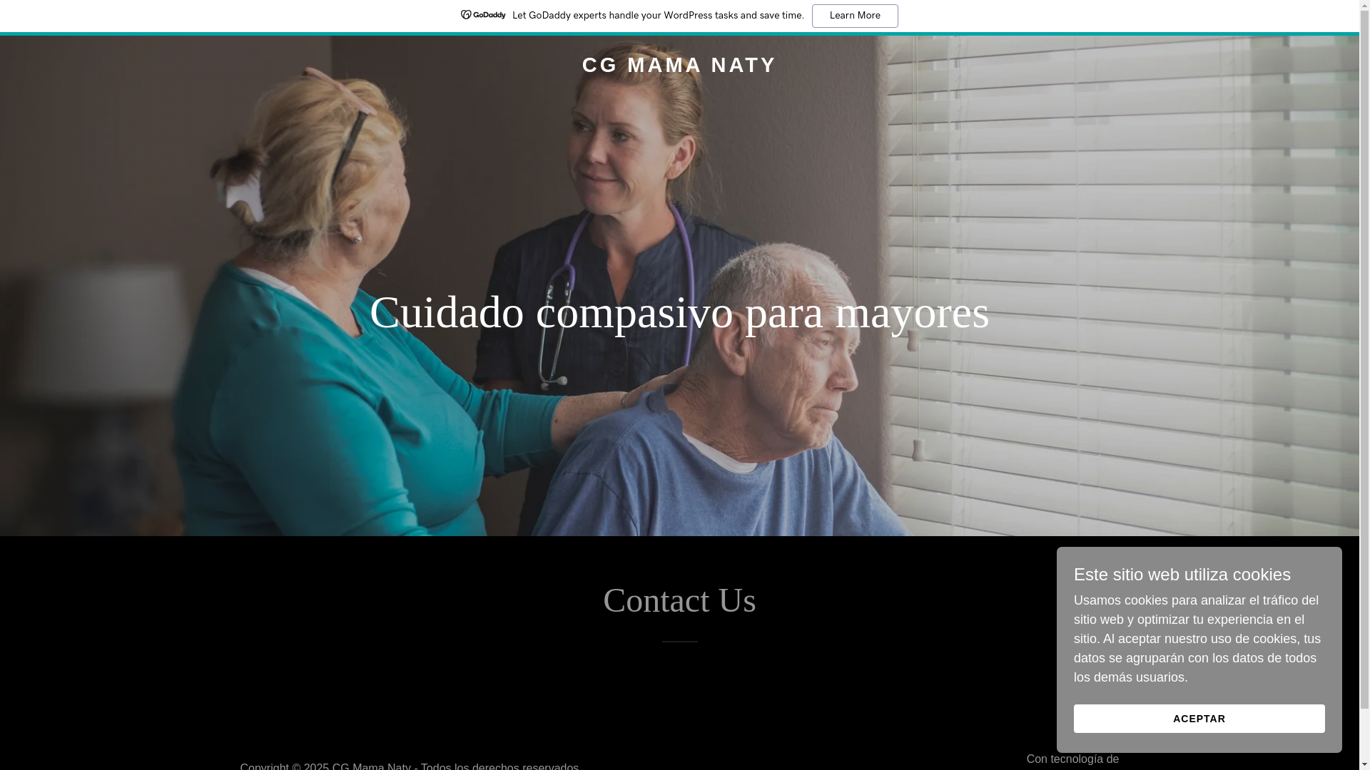 website screenshot of https://cgmamanaty.com/