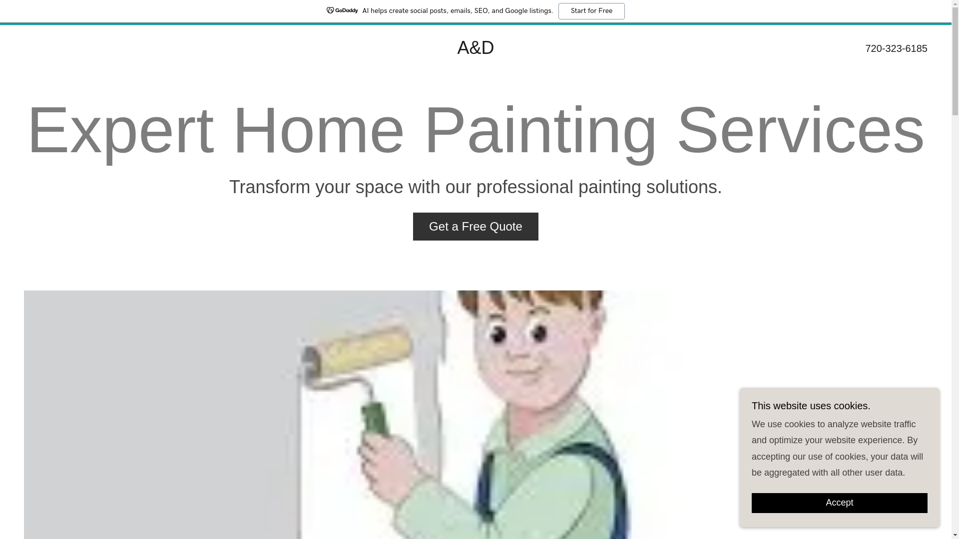 website screenshot of https://adqualitypainting.com/