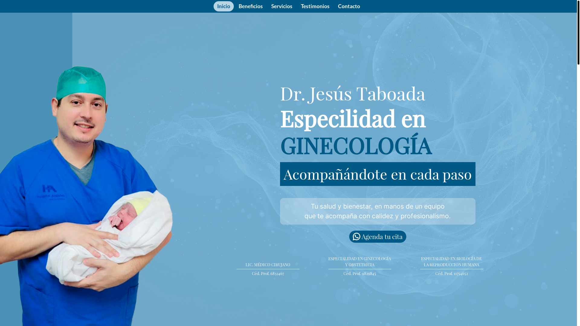 website screenshot of https://drjesustaboada.com/