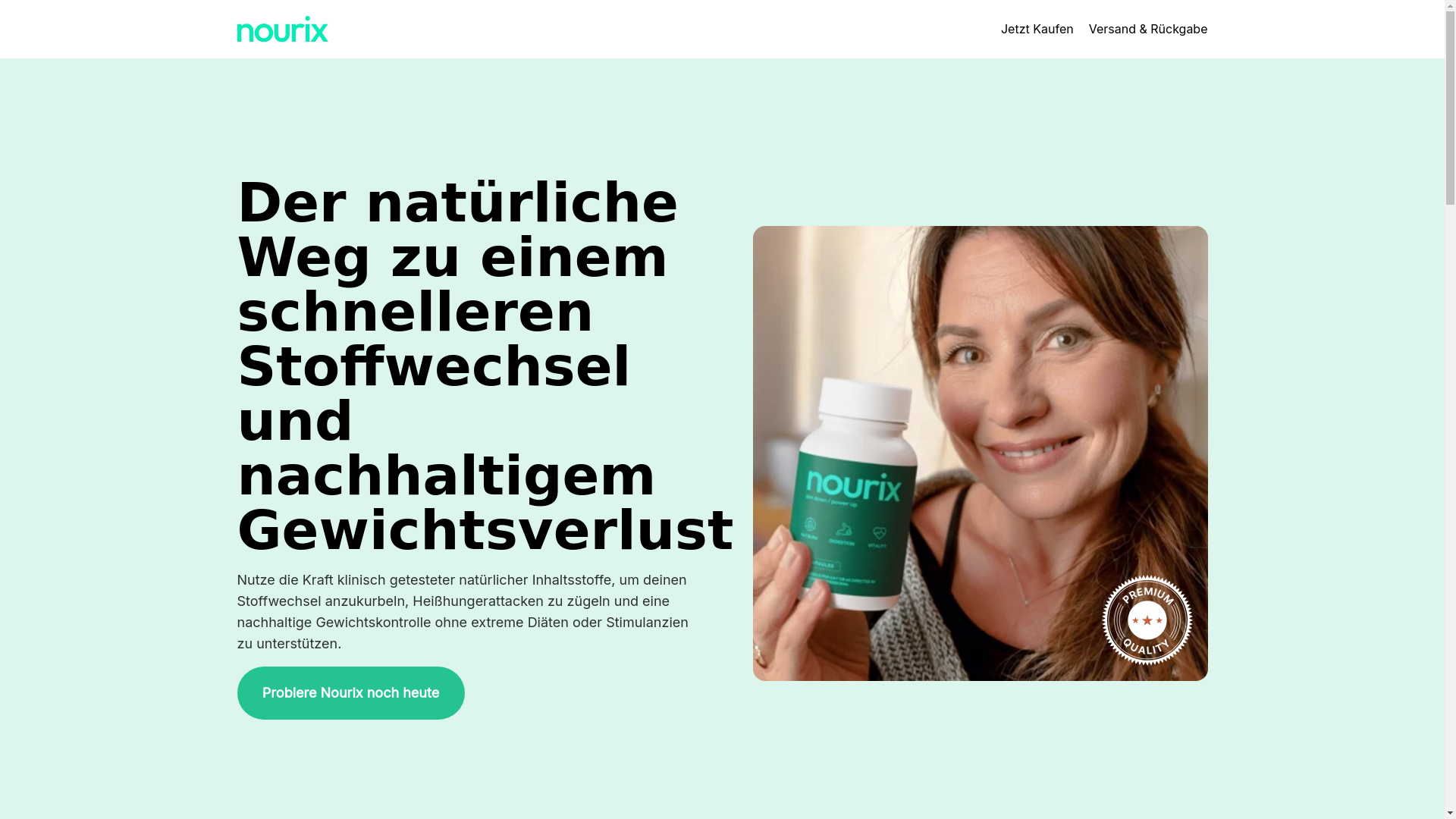 website screenshot of https://shop-nourix.com/