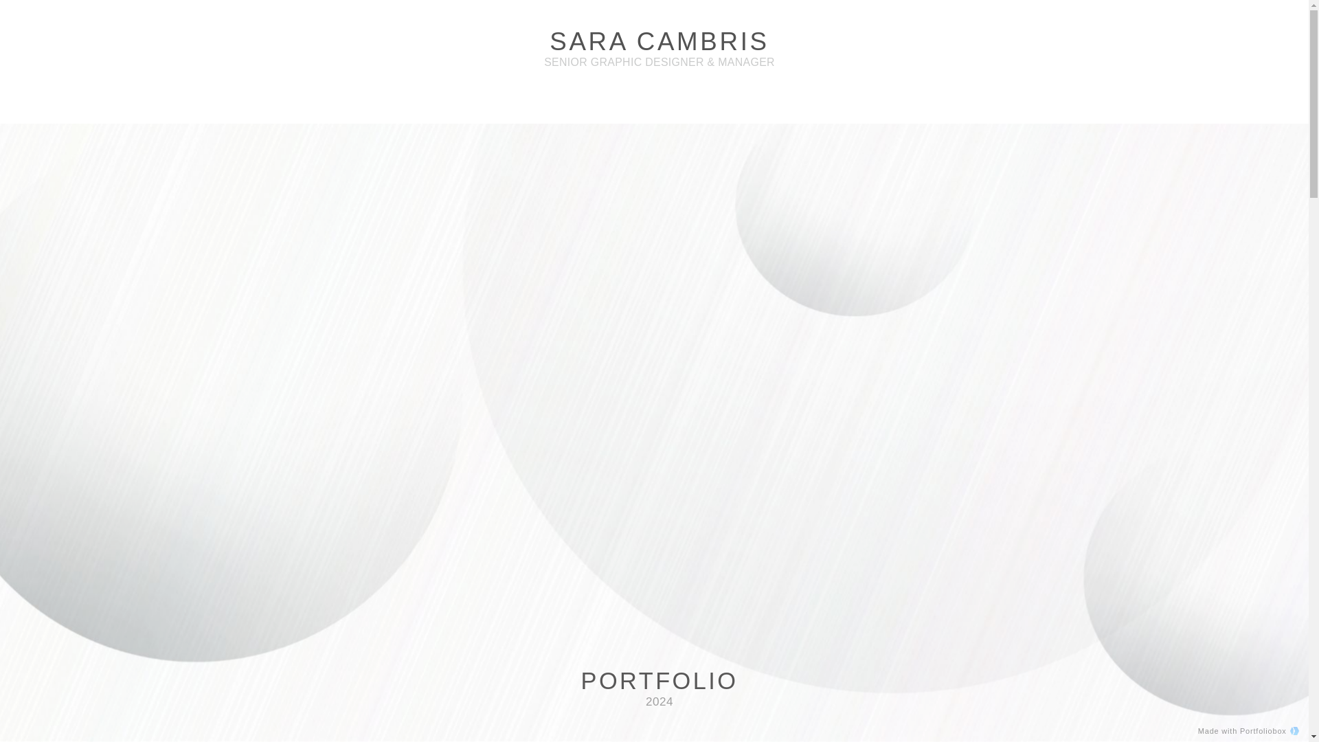 website screenshot of https://portfolio-saracambris.com/