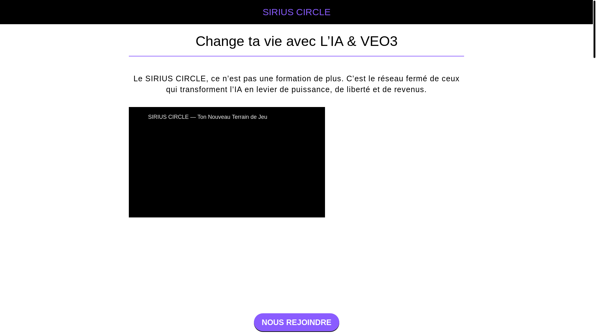 website screenshot of https://thesiriuscircle.com/