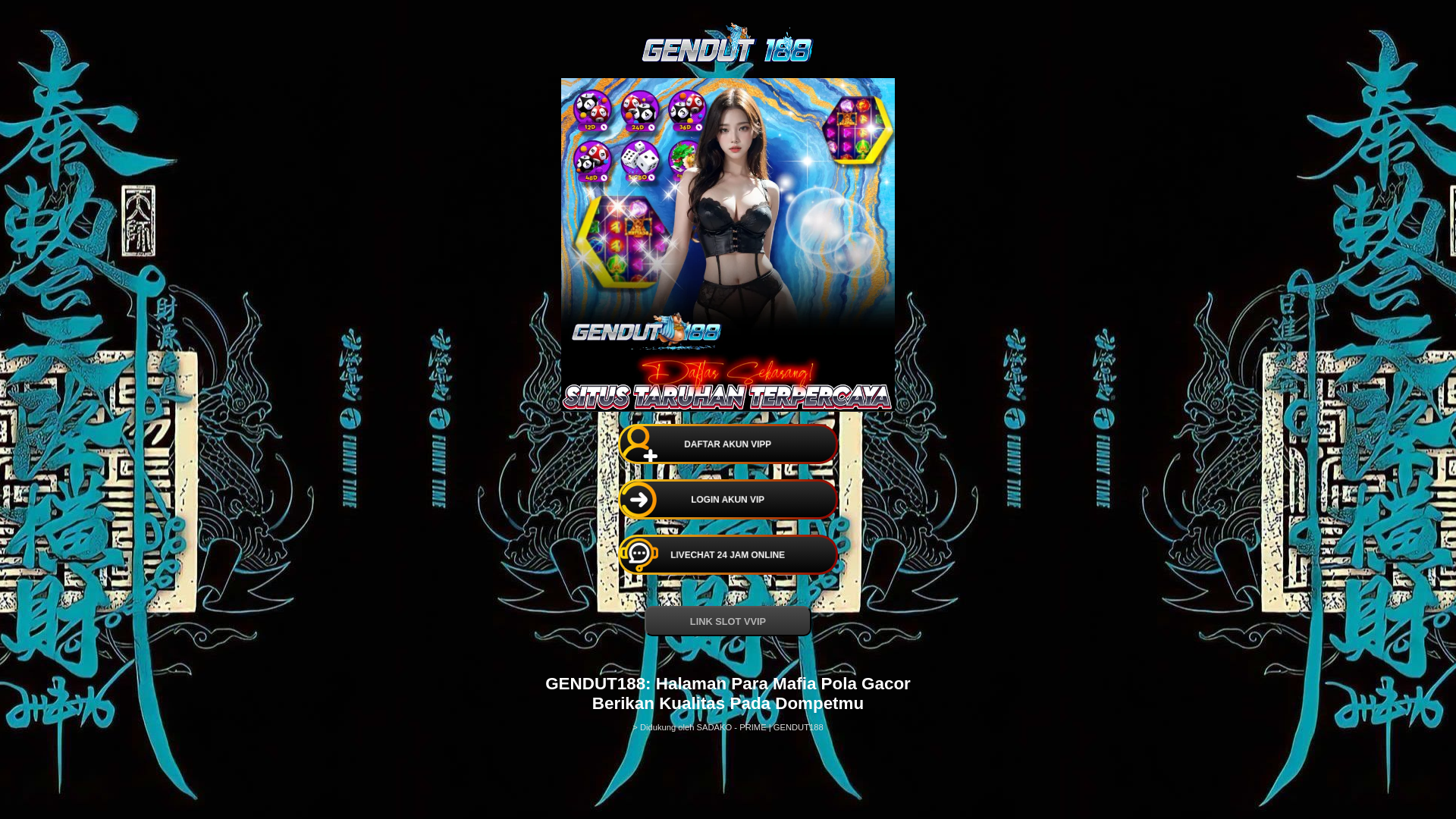 website screenshot of https://sadako-gendut188.pages.dev/