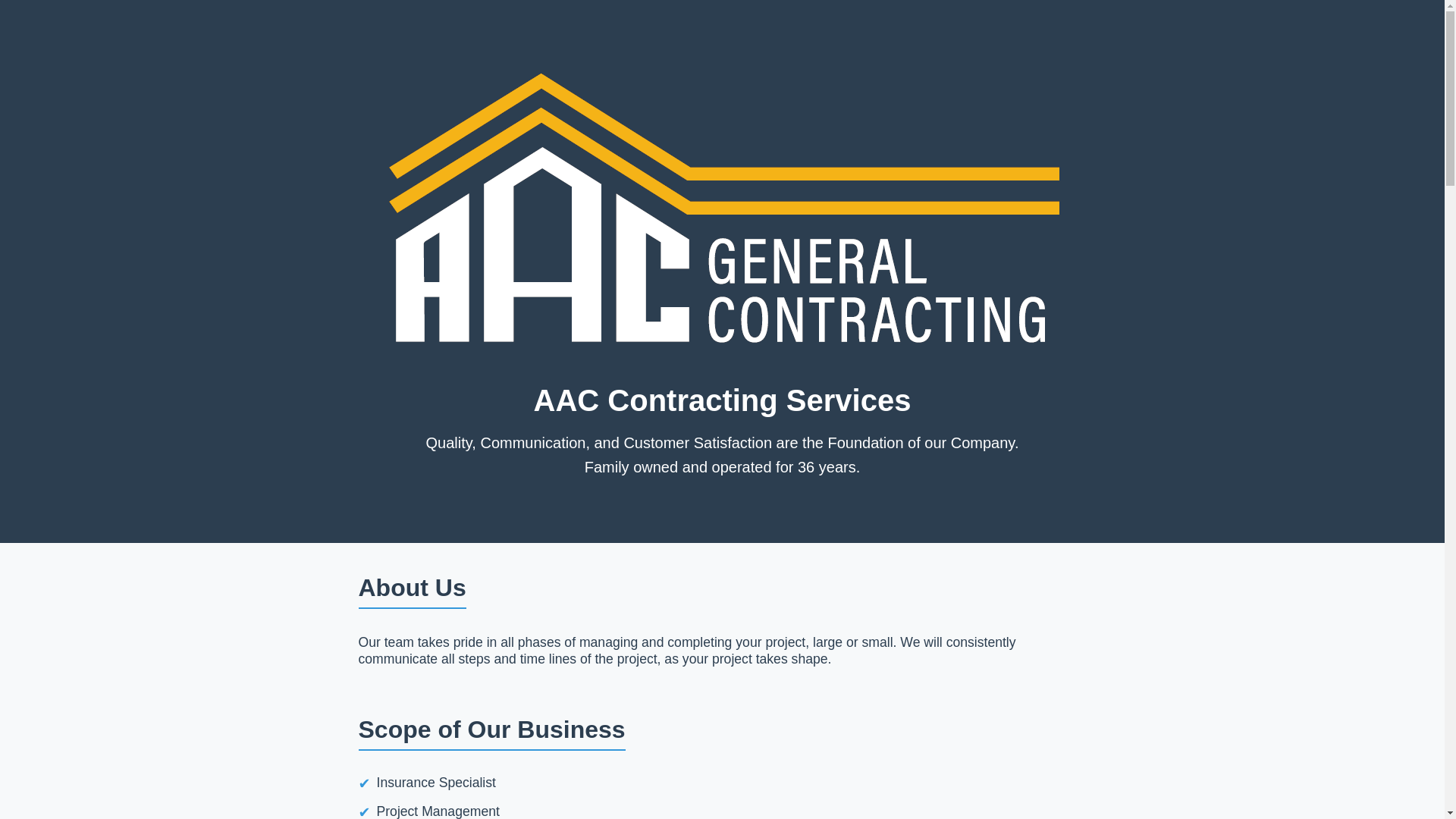 website screenshot of https://aac-general-contracting.pages.dev/