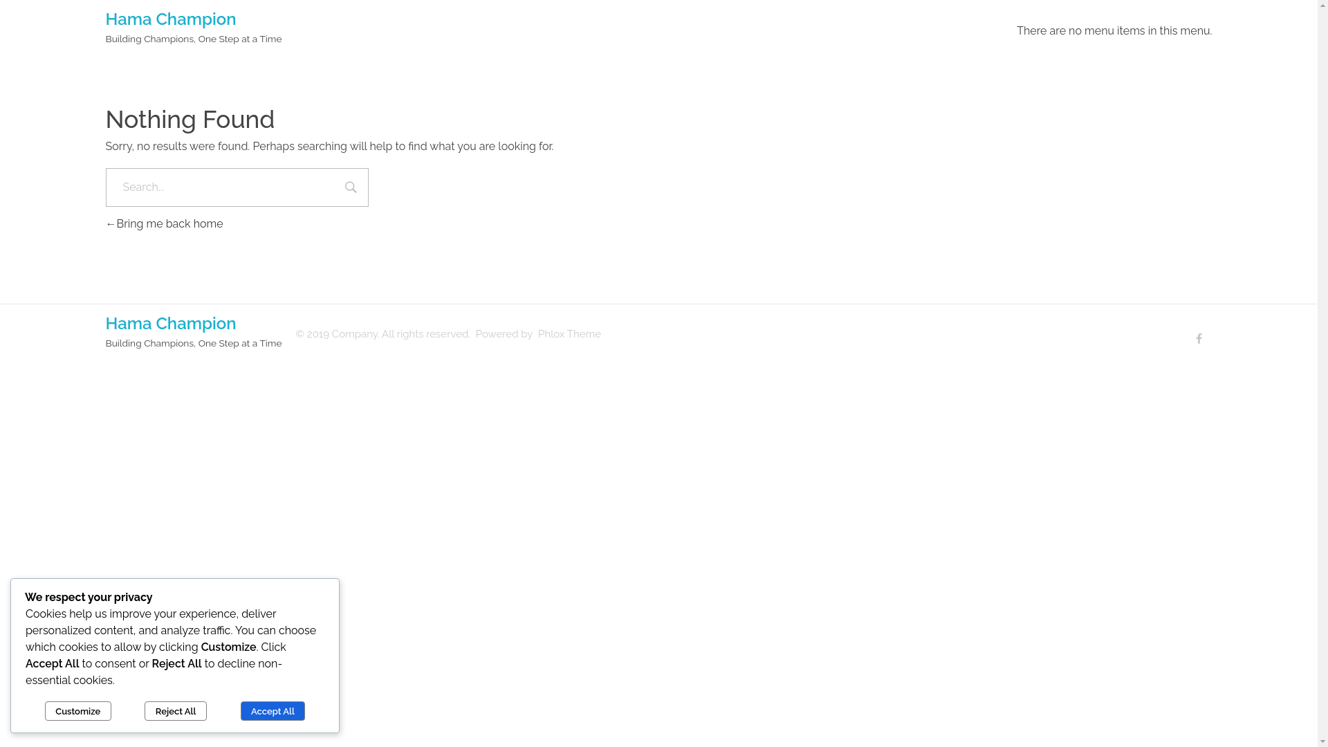 website screenshot of https://hamachampion.ca/
