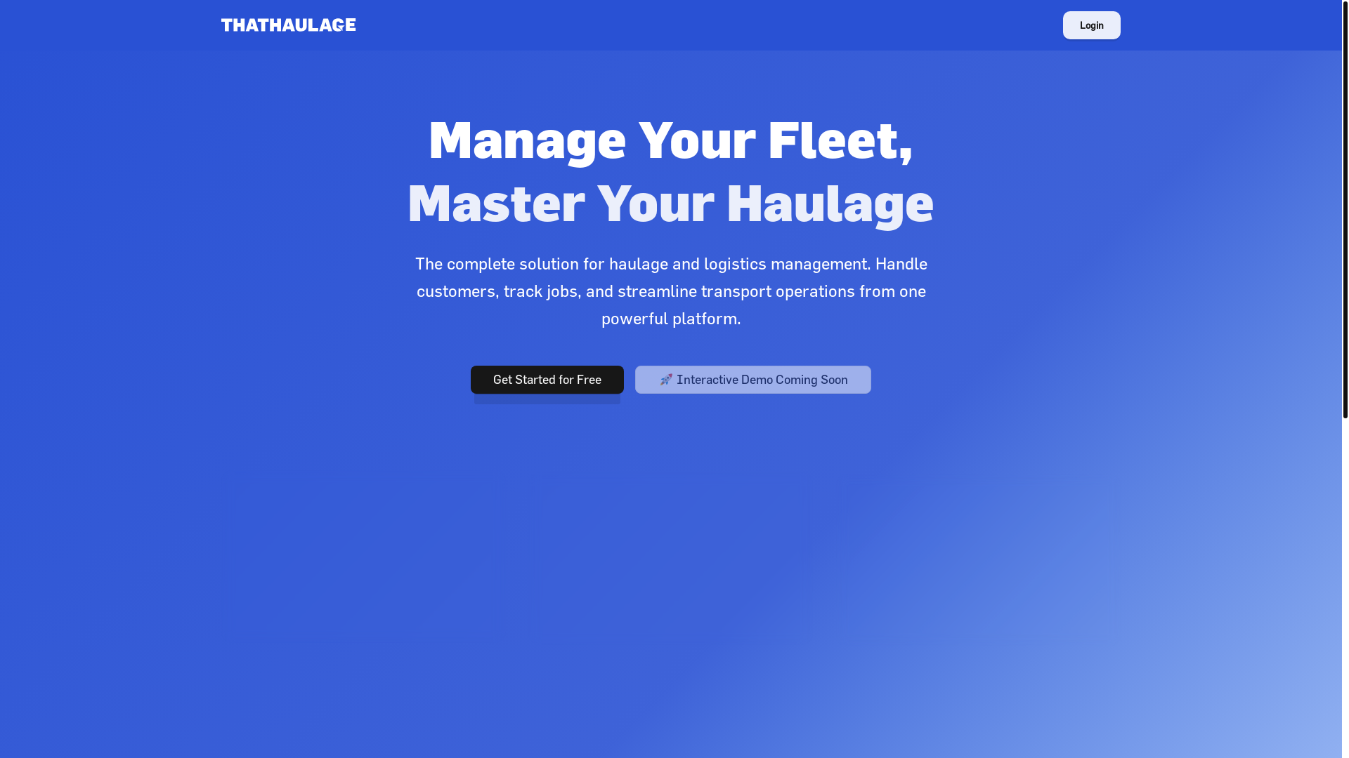website screenshot of https://that-haulage-website.pages.dev/