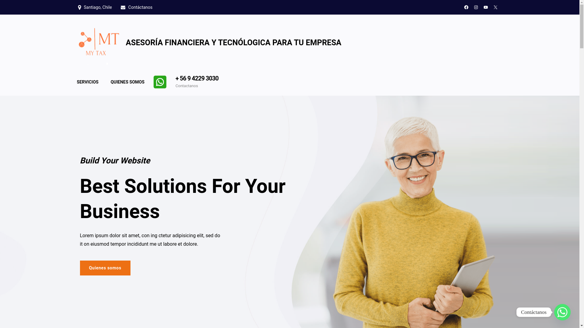 website screenshot of https://mytaxadvisor.cl/