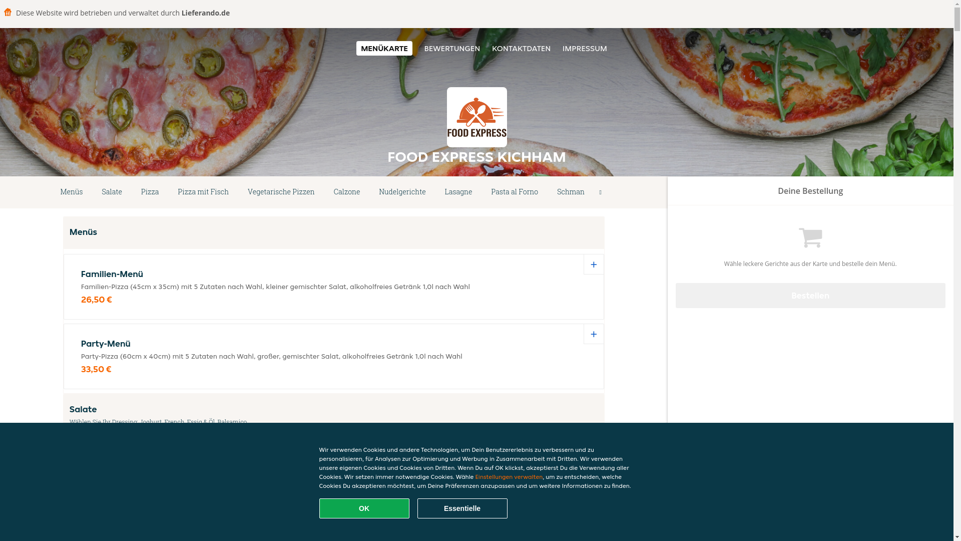 website screenshot of https://foodexpresskichham-kirchham.de/