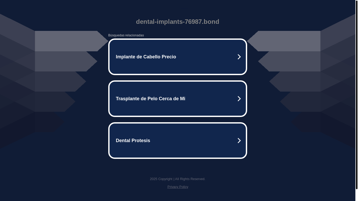 website screenshot of https://dental-implants-76987.bond/