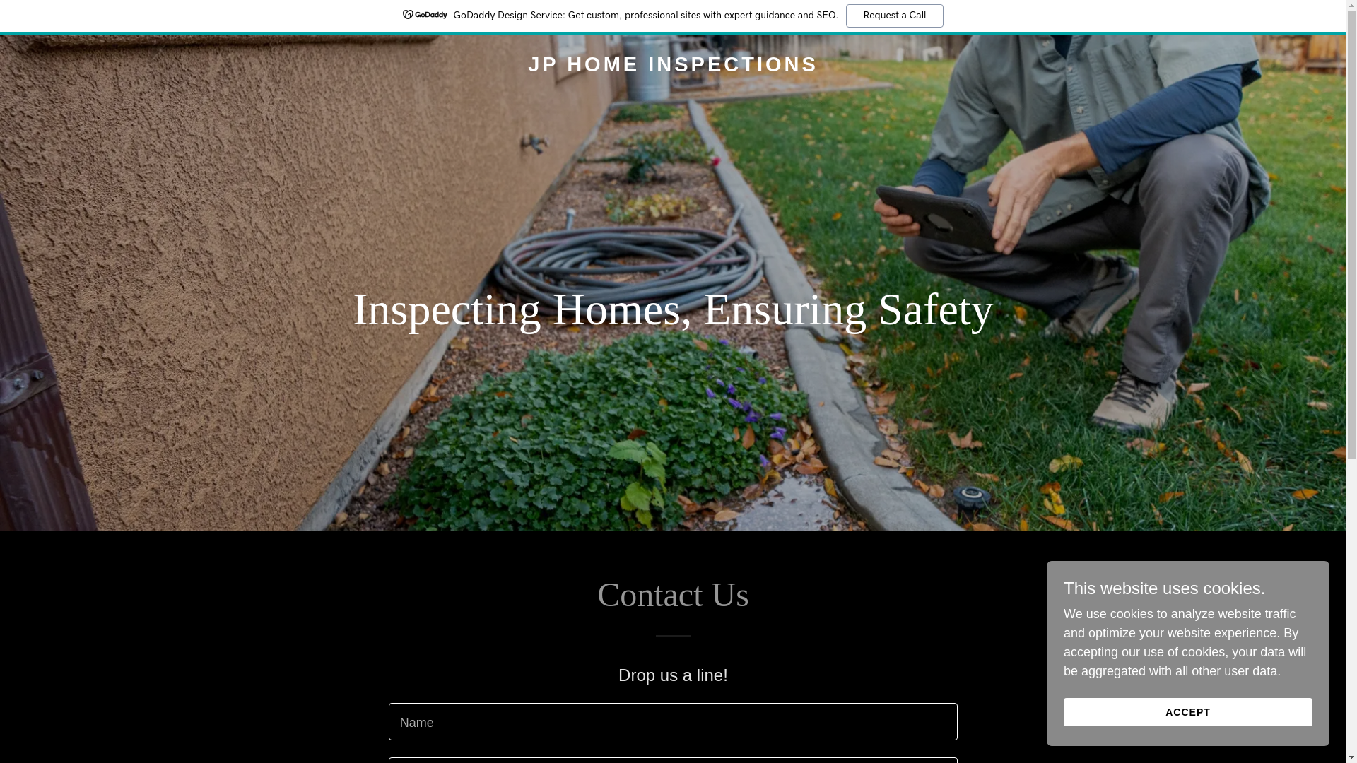 website screenshot of https://jphomeinspections.us/