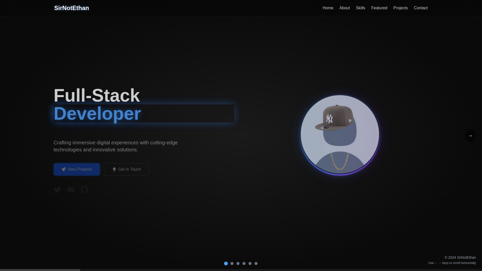 website screenshot of https://sirnotethan.pages.dev/