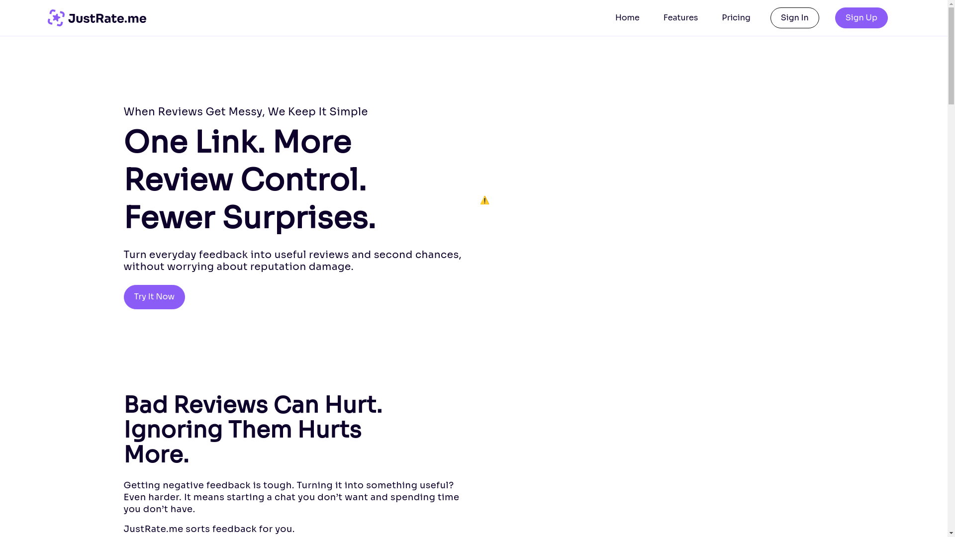 website screenshot of https://justrate.pages.dev/