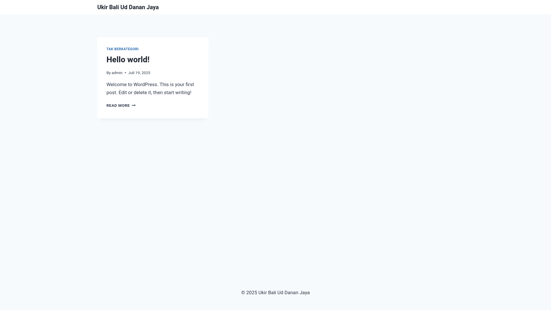 website screenshot of https://uddananjaya.my.id/