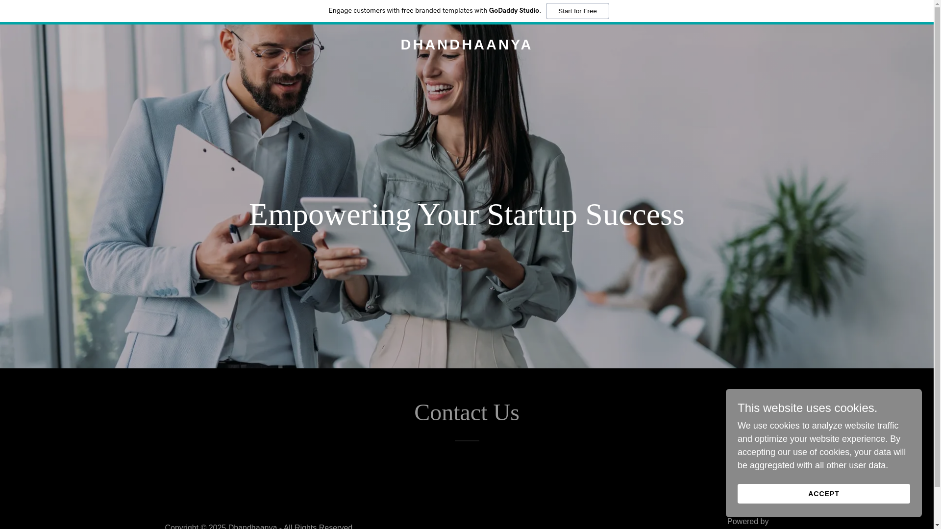website screenshot of https://dhandhaanya.com/