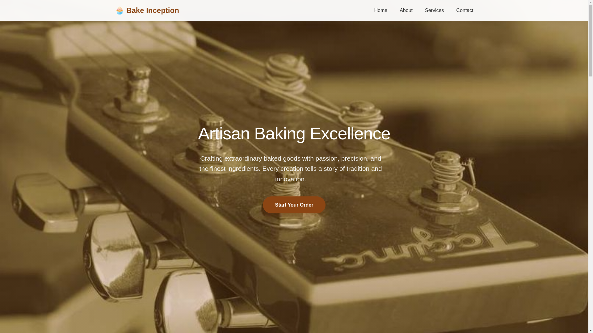 website screenshot of https://bakeinception.cyou/