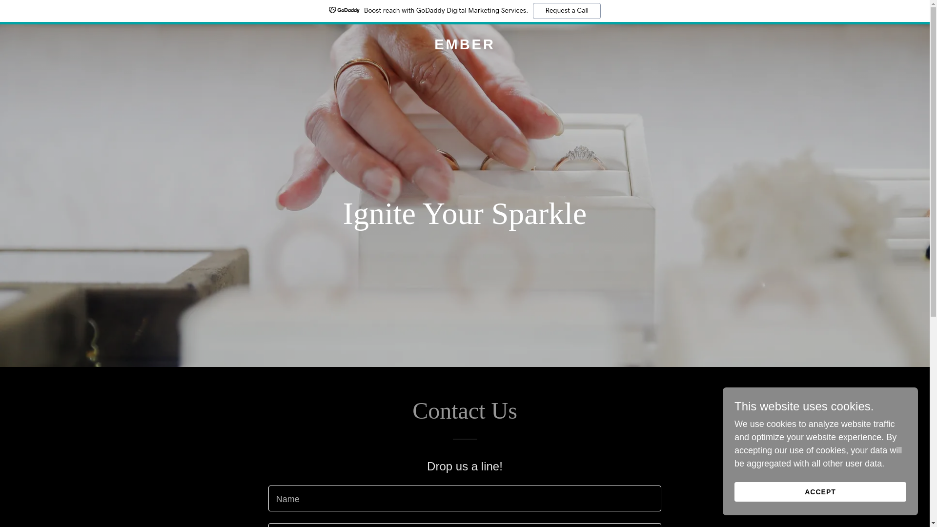 website screenshot of https://embersteels.com/