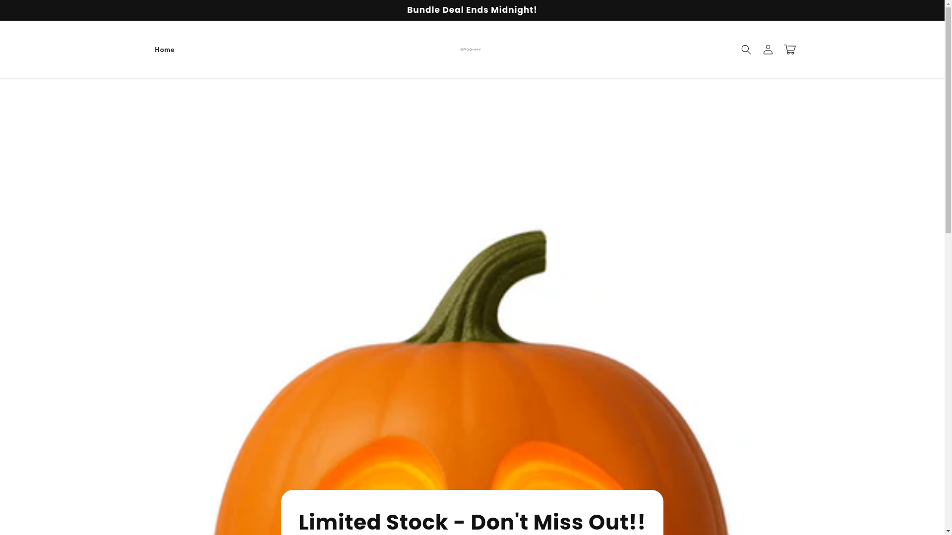 website screenshot of https://spoohky.shop/