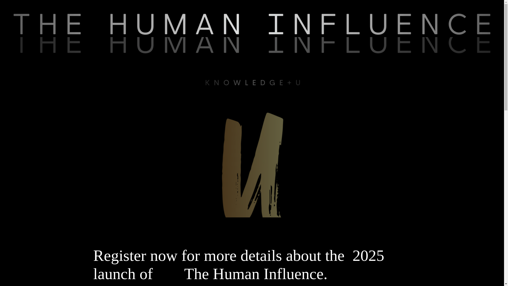 website screenshot of https://thehumaninfluence.com/