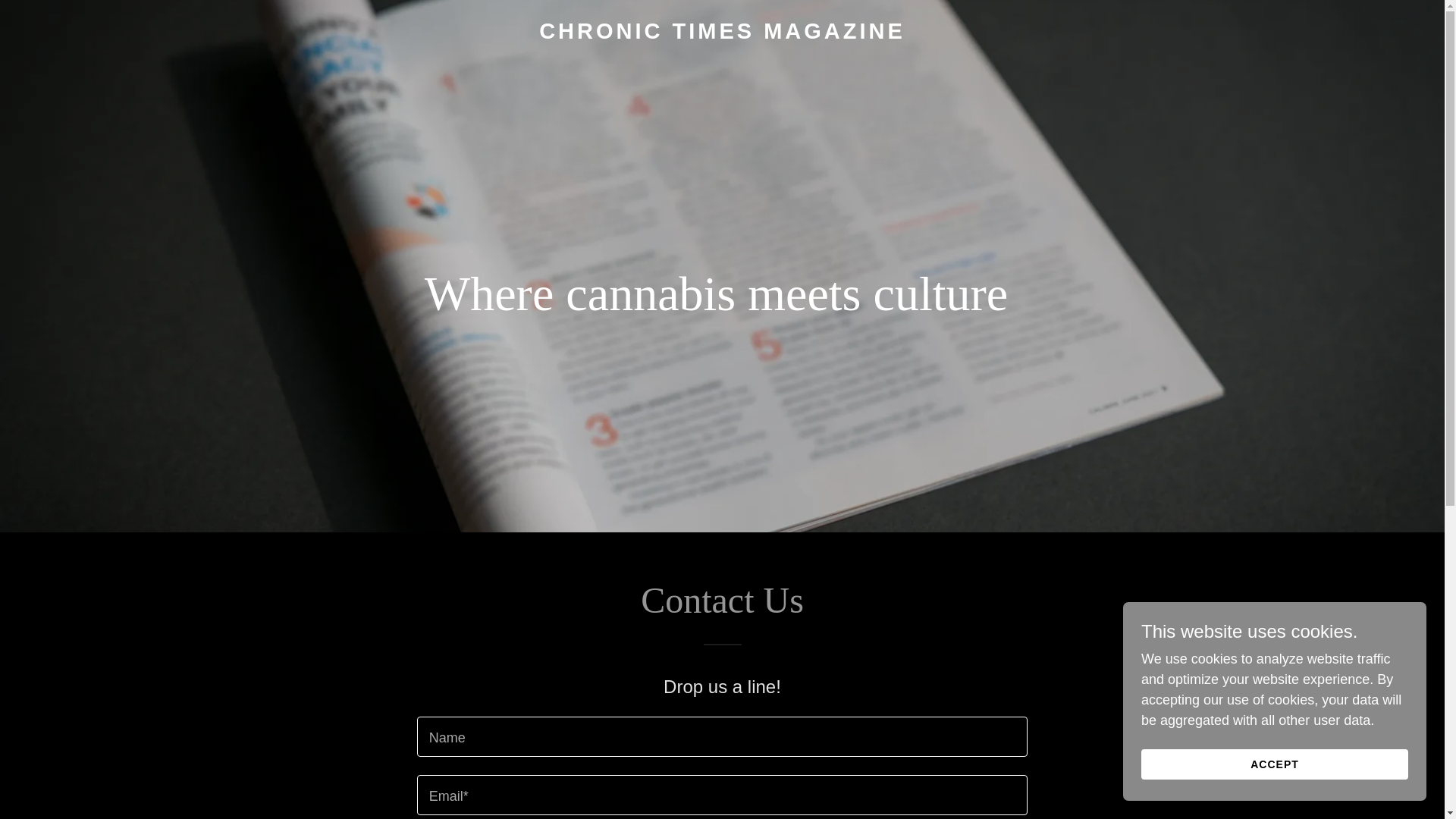 website screenshot of https://chronictimesmag.com/