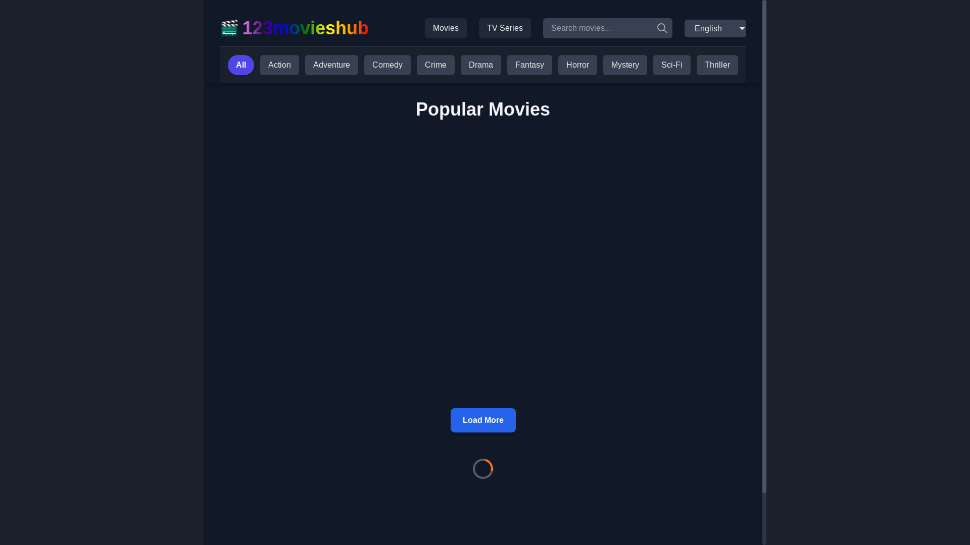 website screenshot of https://123movieshub-us.pages.dev/
