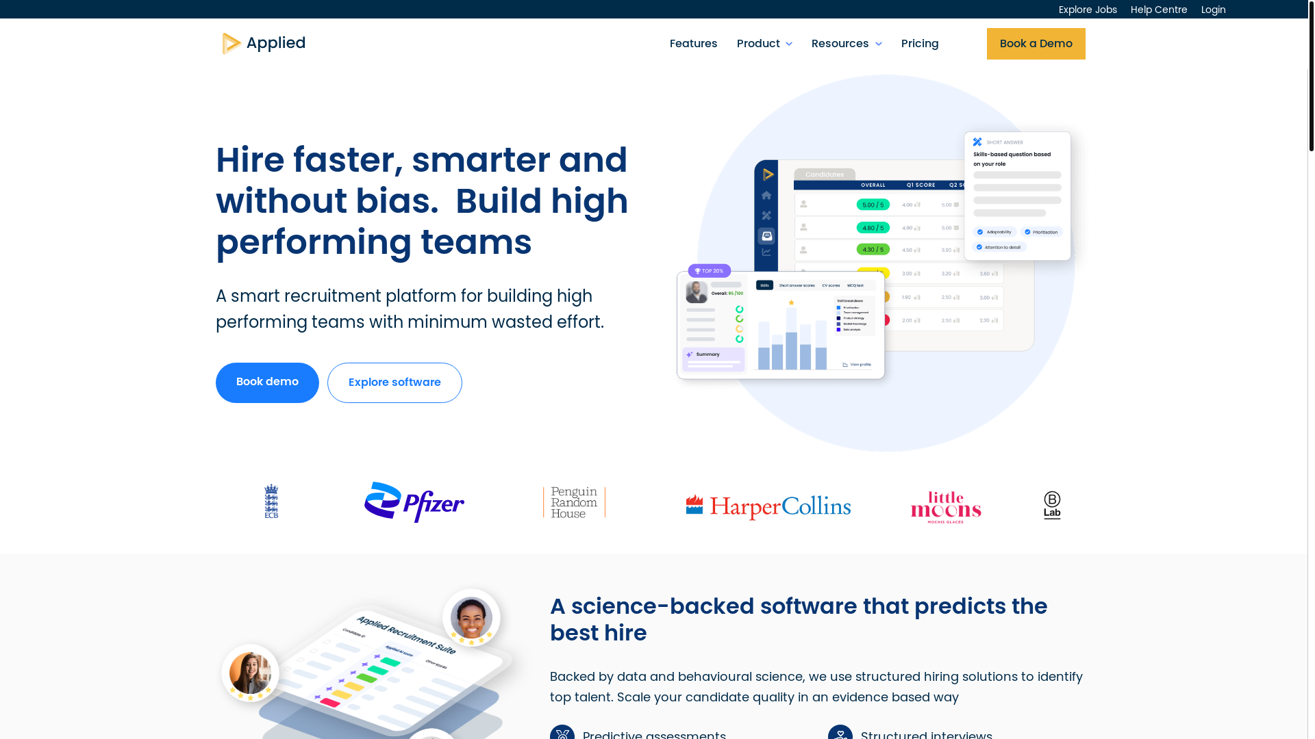 website screenshot of https://beapplied.net/
