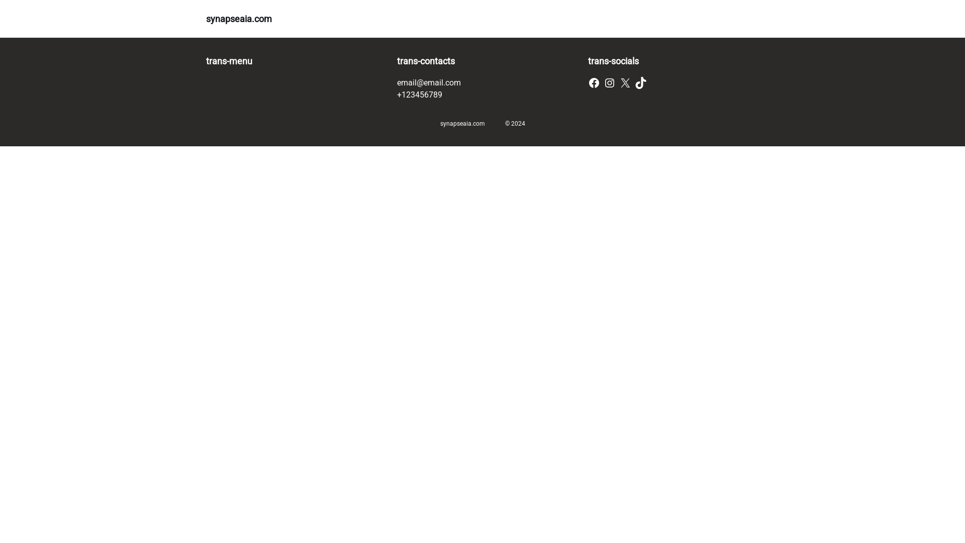 website screenshot of https://synapseaia.com/