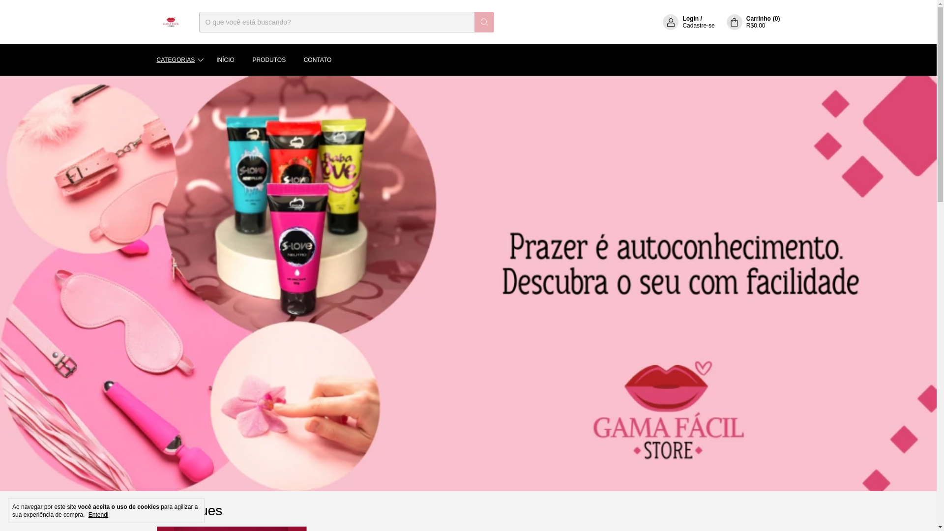 website screenshot of https://gamafacilstore.com.br/