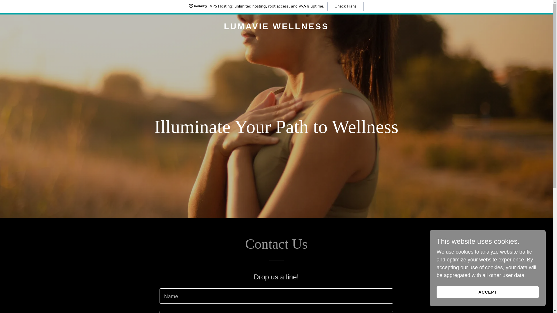 website screenshot of https://lumaviewellness.com/