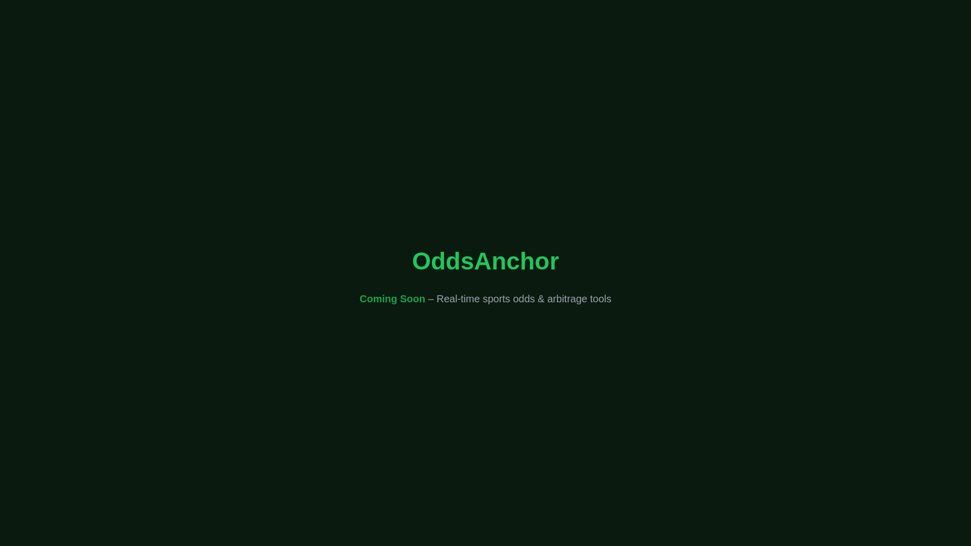website screenshot of https://oddsanchor.pages.dev/