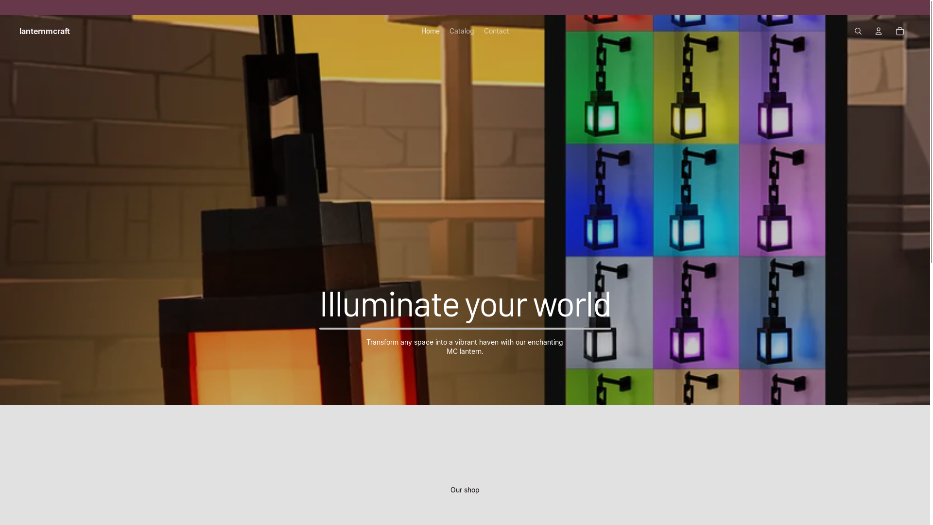 website screenshot of https://lanternmcraft.com/