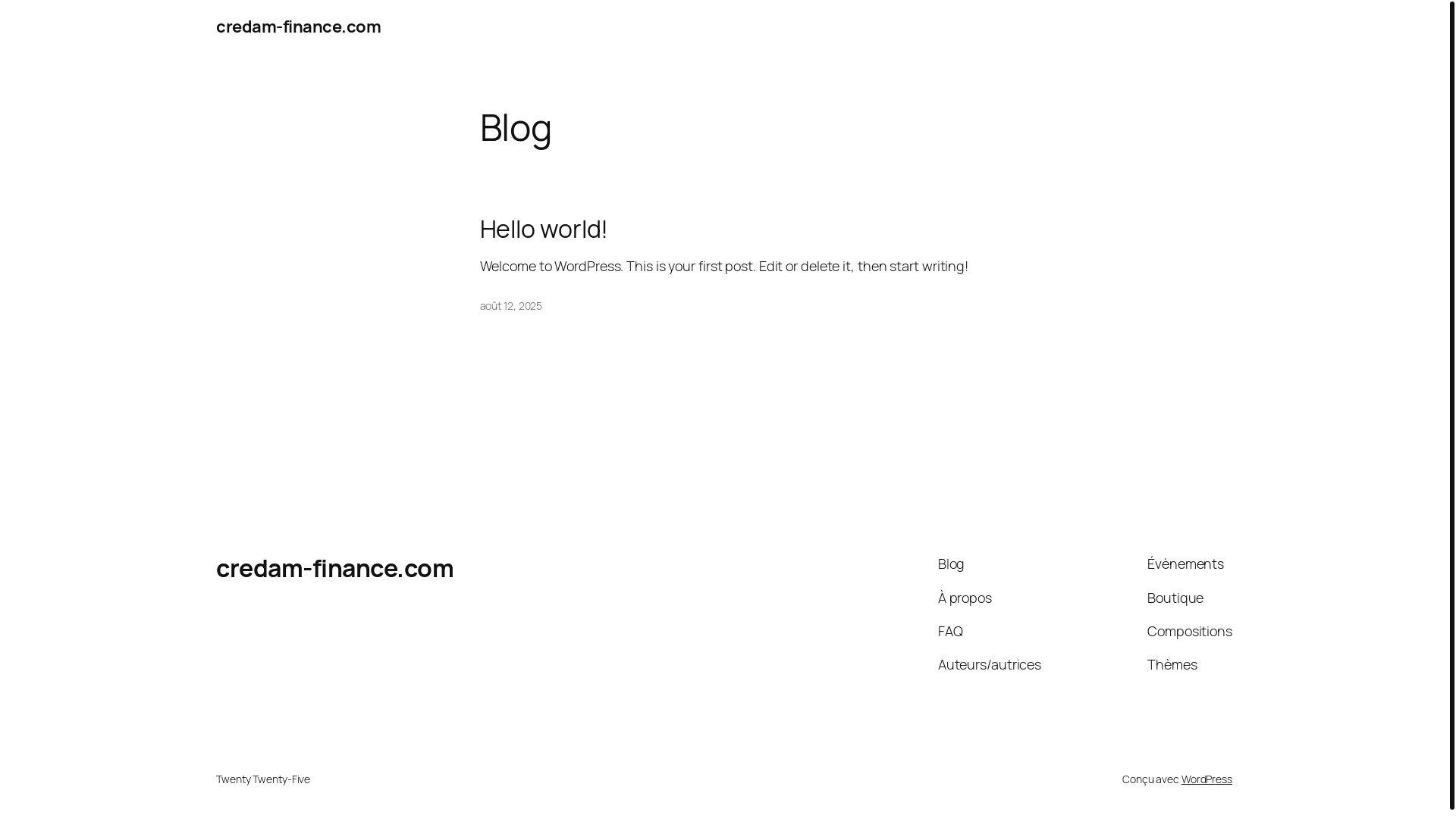 website screenshot of https://credam-finance.com/