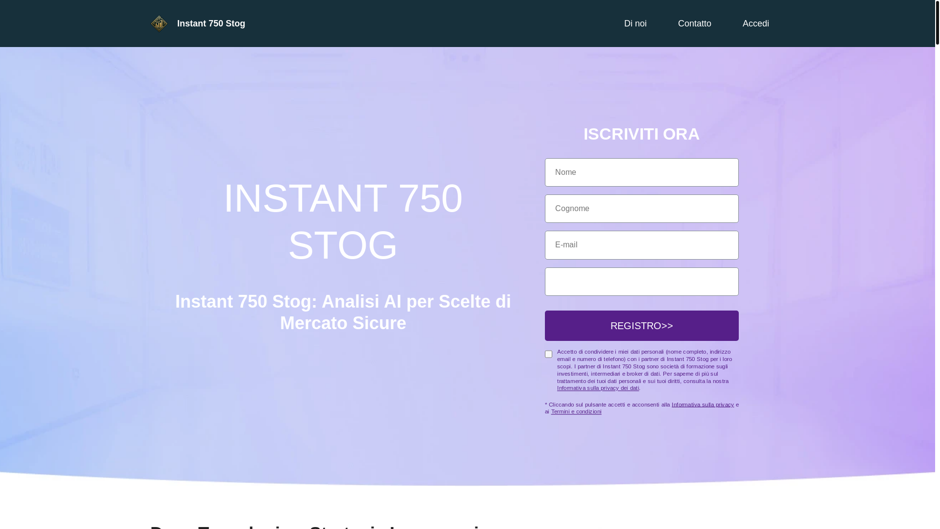 website screenshot of https://instant750stog.it/
