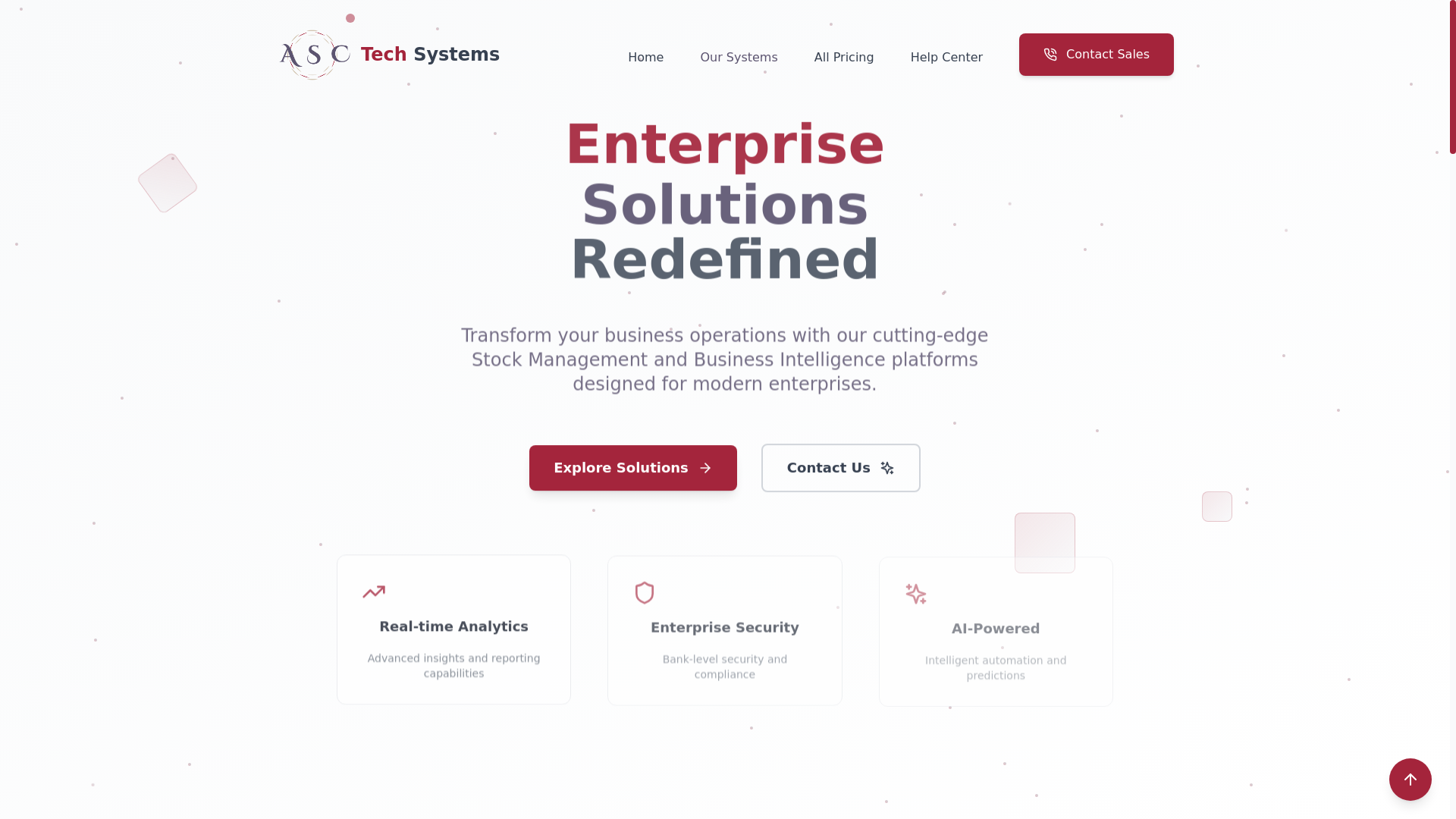 website screenshot of https://asctechsystems.com/