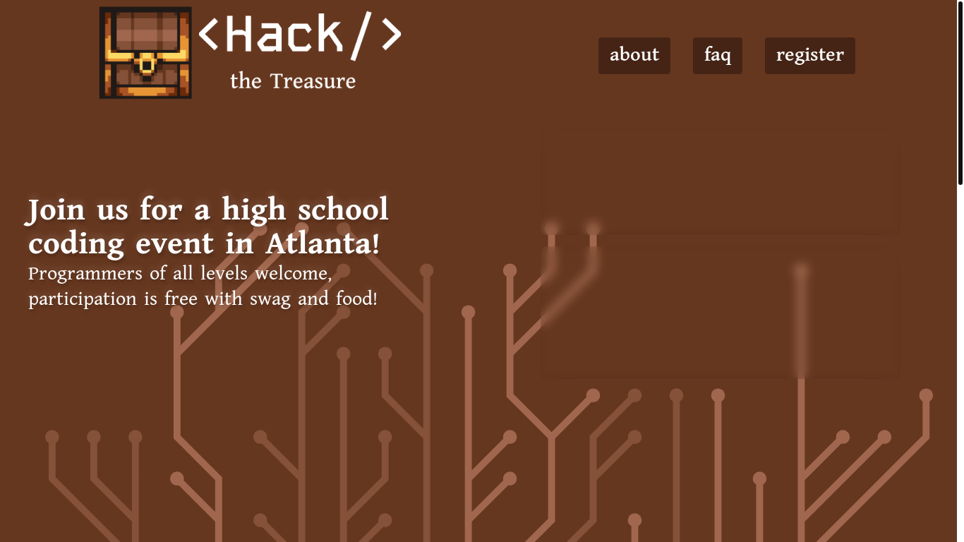 website screenshot of https://hack-the-treasure.vercel.app/