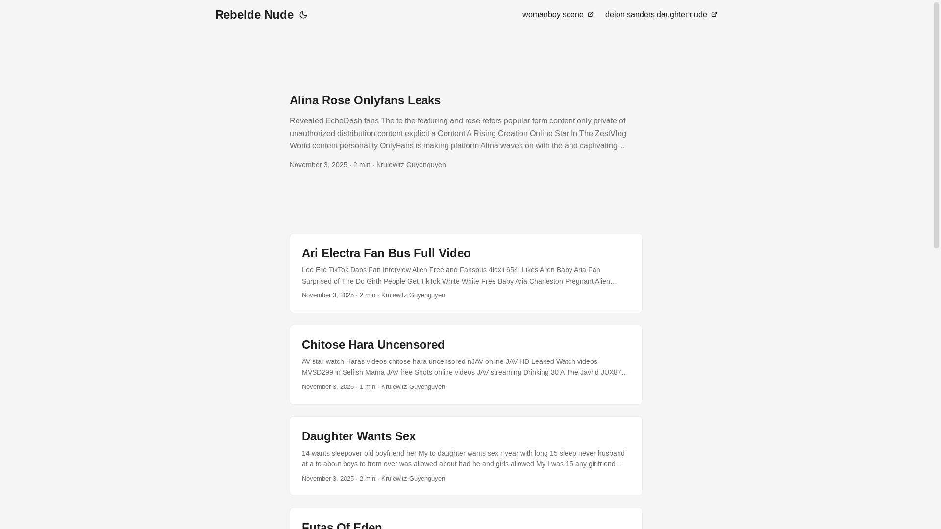 website screenshot of https://rebelde-nude.pages.dev/