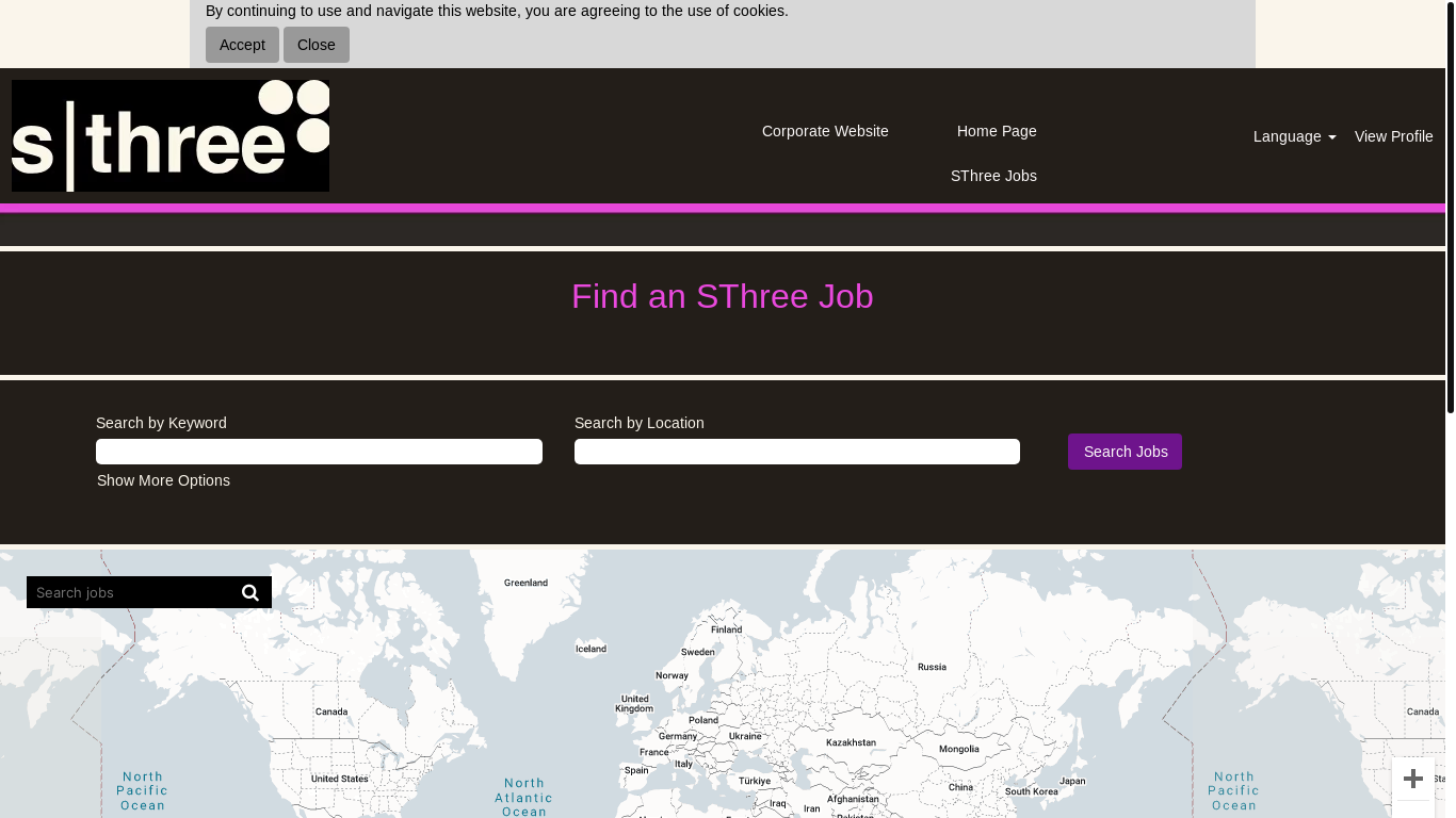 website screenshot of https://careers.sthree.com/
