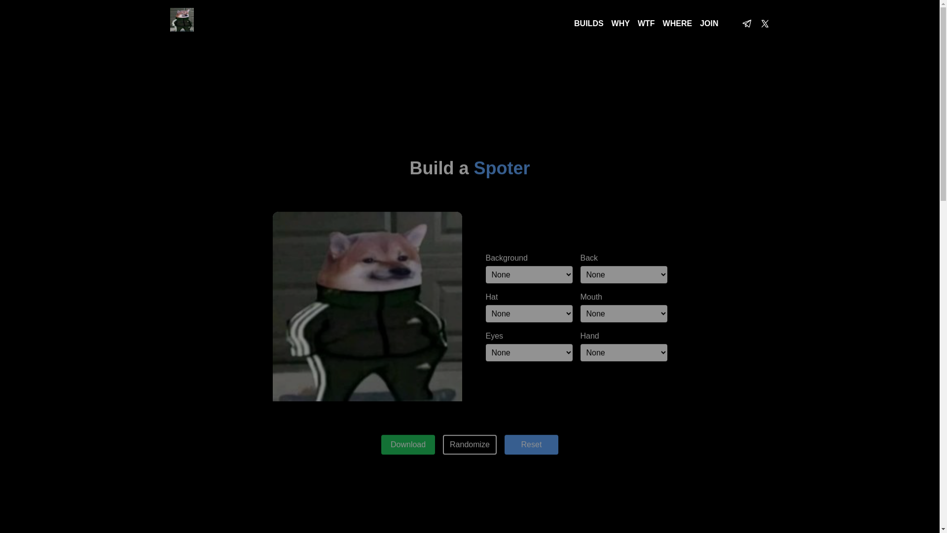 website screenshot of https://spotercoin.com/